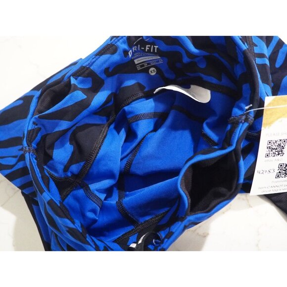 Nike Running Blue Zebra Print Leggings, Size XS - Picture 9 of 13